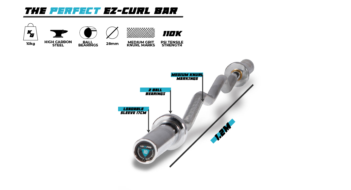 LivePro EZ CURL Olympic bar brief summary