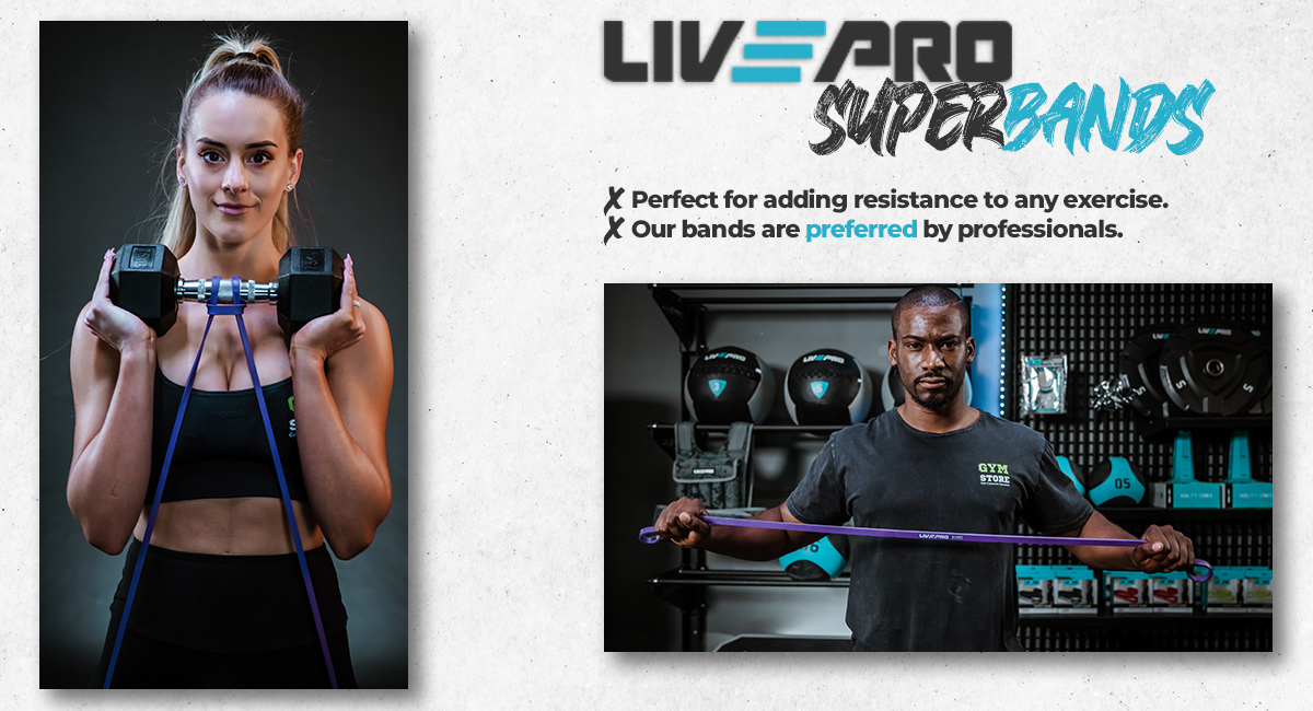 LivePro Resistance Bands Banner for Desc