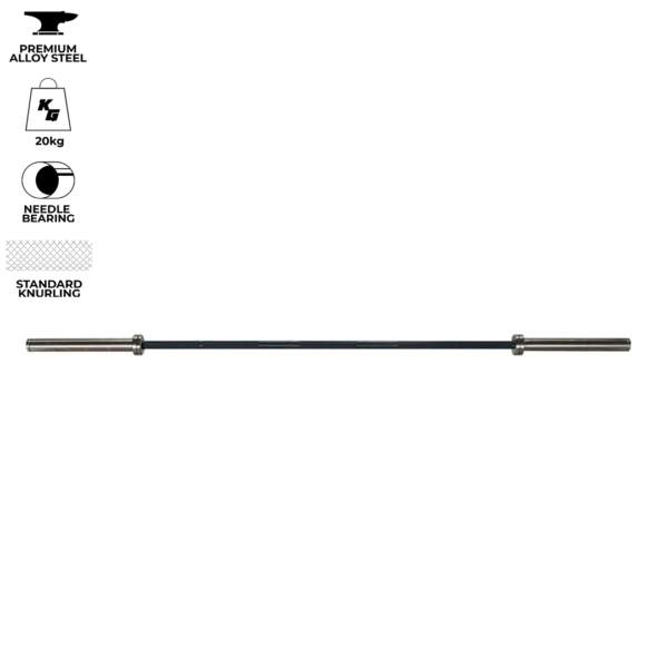 Olympic Bar 20kg Alloy - 2.2m x 28mm (680kg Max)