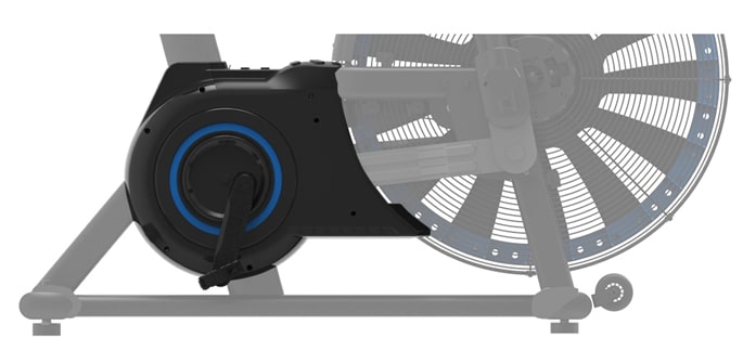 image illustrating foot pedals on hb005 ultra bike air bike