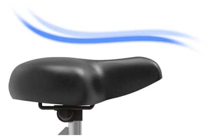 picture showing foam padding on hb005 ultra bike air bike seat